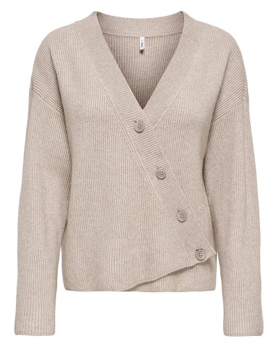 ONLY ONLKATIA LS RIB BUTTON CARDI CC KNT - 15374822