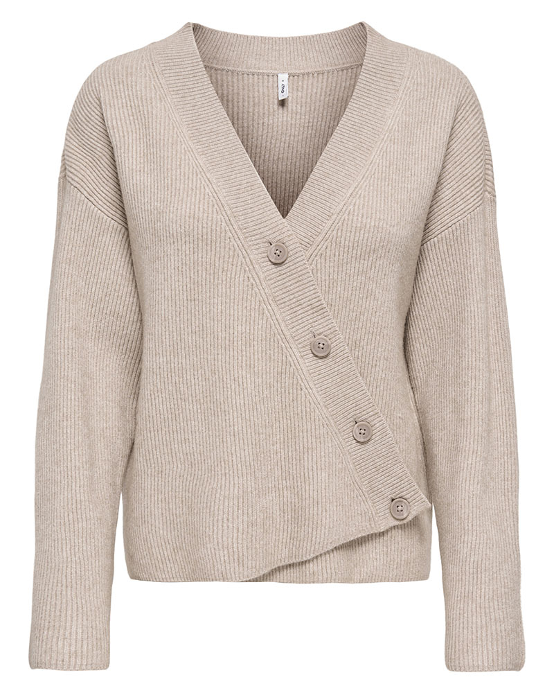 ONLY ONLKATIA LS RIB BUTTON CARDI CC KNT - 15374822