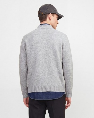JACK & JONES JJSOHO OLLIE KNIT HIGH NECK ZIP CAR SN - 12298535