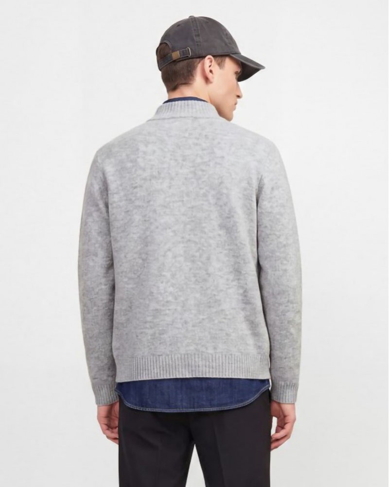 JACK & JONES JJSOHO OLLIE KNIT HIGH NECK ZIP CAR SN - 12298535