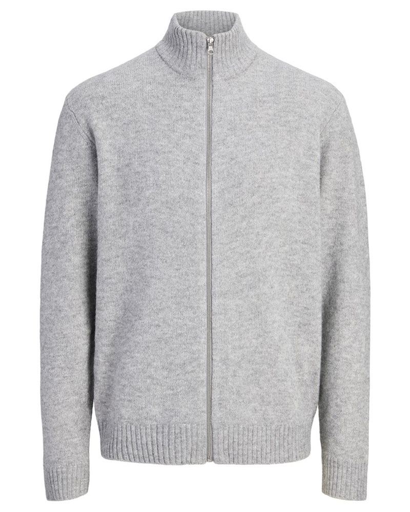 JACK & JONES JJSOHO OLLIE KNIT HIGH NECK ZIP CAR SN - 12298535