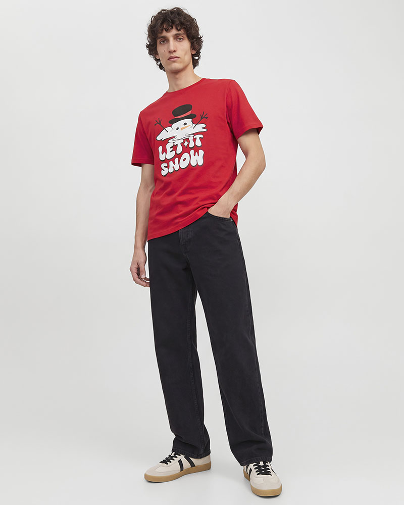 JACK & JONES JJXMAS FUN TEE SS CREW NECK - 12298483