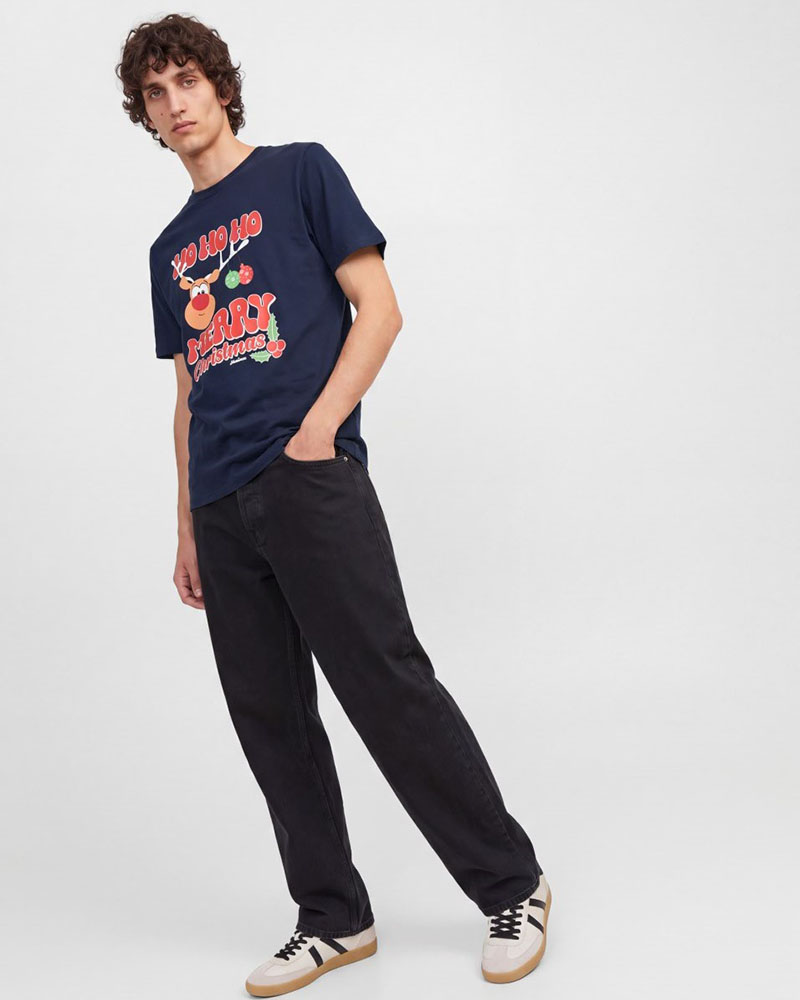 JACK & JONES JJXMAS FUN TEE SS CREW NECK - 12298483