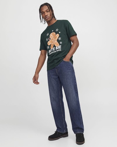 JACK & JONES JJXMAS FUN TEE SS CREW NECK - 12298483