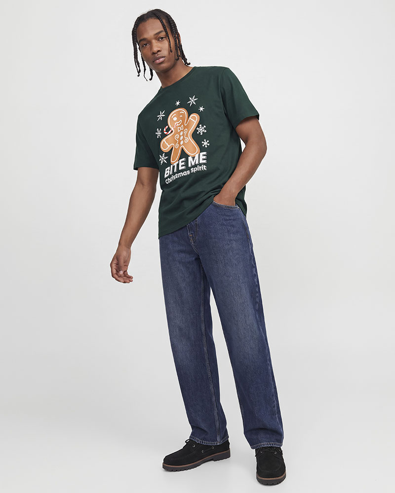JACK & JONES JJXMAS FUN TEE SS CREW NECK - 12298483