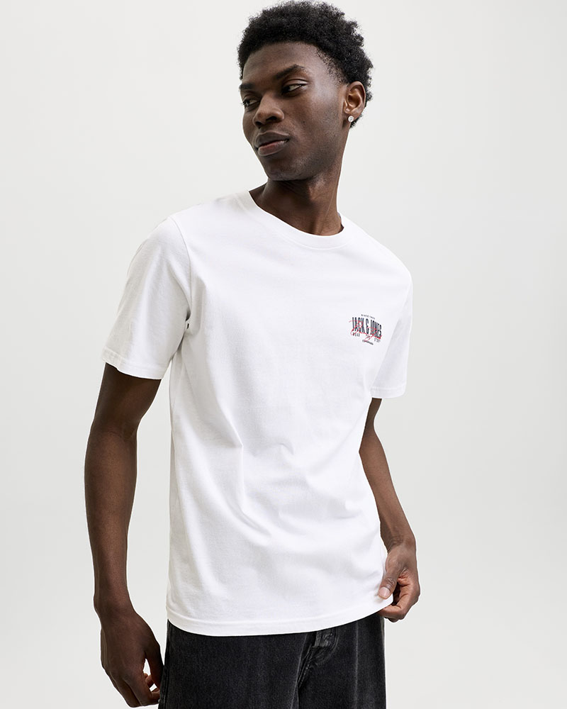 JACK & JONES JJAERO TEE SS CREW NECK - 12298488
