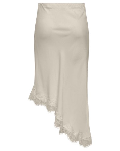 ONLY ONLFARAYA SATIN LACE SKIRT WVN - 15380116
