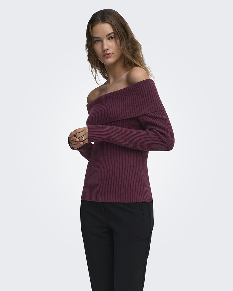ONLY ONLKATIA LIFE LS OFF SHOULDER KNT NOOS - 15311830