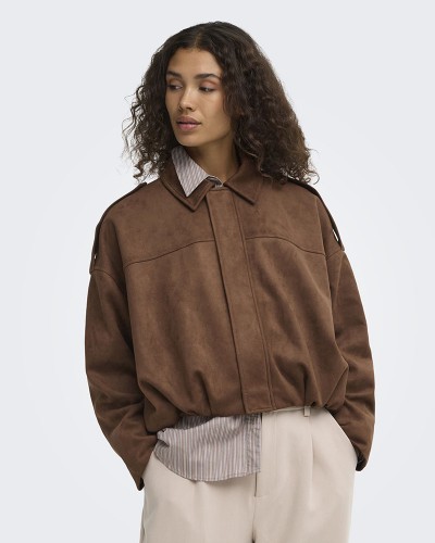 ONLY ONLMOON-STINA FAUX SUEDE BOMBER PNT NOOS - 15381024