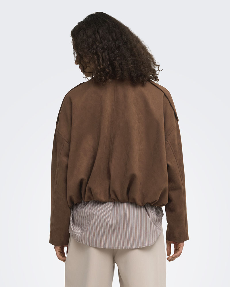 ONLY ONLMOON-STINA FAUX SUEDE BOMBER PNT NOOS - 15381024
