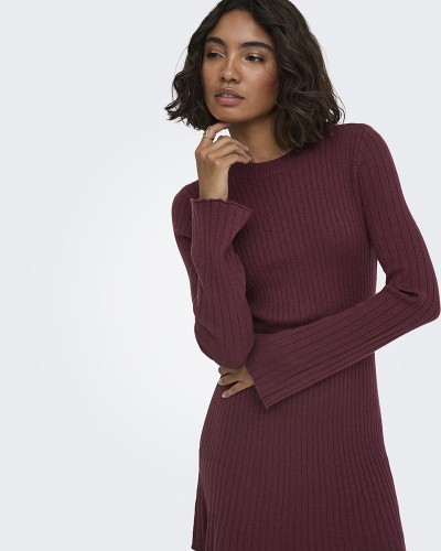 ONLY ONLMICHELLA LIFE LS O-NECK DRESS KNT - 15352211