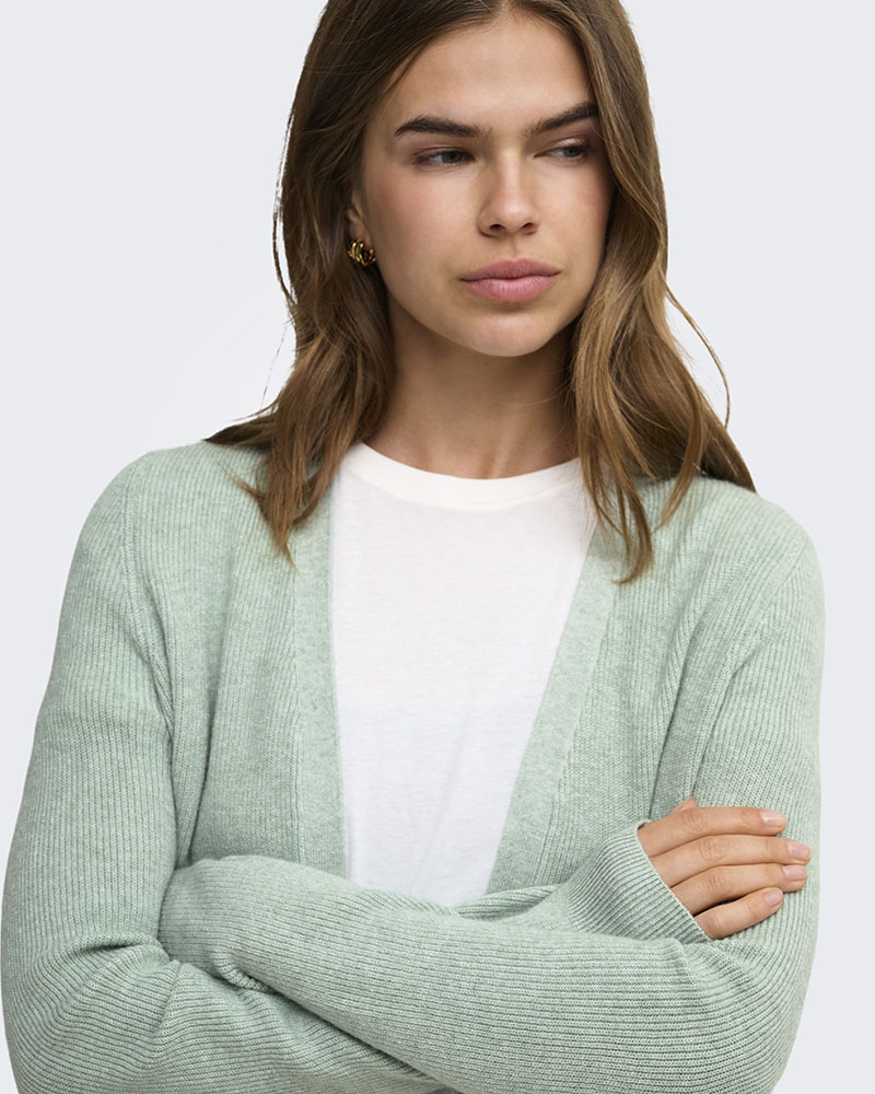 ONLY ONLMARY LS OPEN RIB CARDI KNT - 15379258