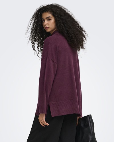 ONLY ONLMARY LS HIGH NECK SLIT KNT NOOS - 15379251