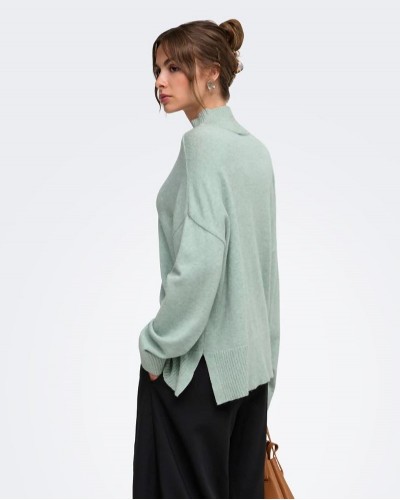 ONLY ONLMARY LS HIGH NECK SLIT KNT NOOS - 15379251