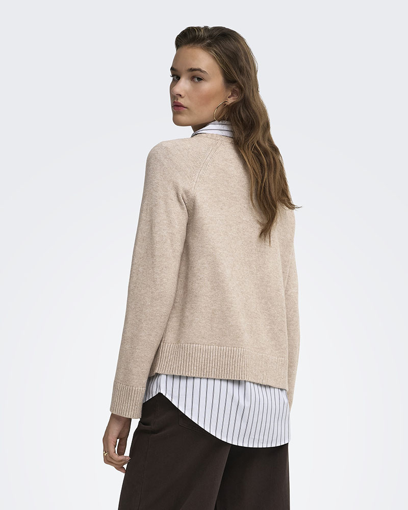 ONLY ONLPRINCESS LS O-NECK RAGLAN KNT NOOS - 15381869