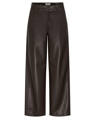 ONLY ONLNELI MW FAUX LEA BARREL PANT PNT - 15376856