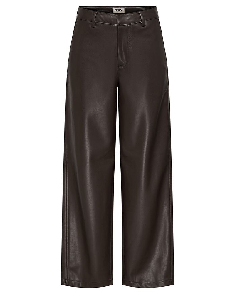 ONLY ONLNELI MW FAUX LEA BARREL PANT PNT - 15376856