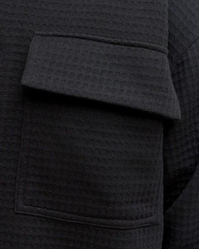 JACK & JONES JCOFUSION JERSEY WAFFLE OVERSHIRT - 12300901