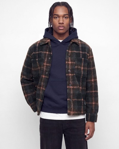 JACK & JONES JORBLEECKER TEDDY OVERSHIRT LS - 12286161
