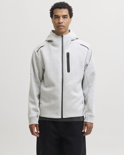 JACK & JONES JCOFUSION SWEAT FULL ZIP HOOD - 12301089