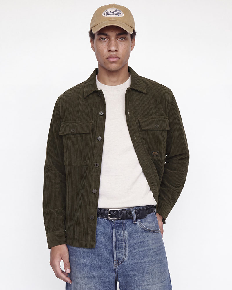 JACK & JONES JPRBLUOLIVER CORDUROY L/S OVERSHIRT - 12301355