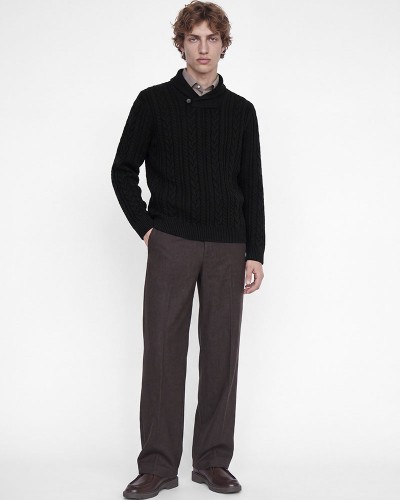 JACK & JONES JPRBLUCALLUM CABLE KNIT SHAWL NECK - 12299949 JACK & JONES JPRBLUCALLUM CABLE KNIT SHAWL NECK - 12299949