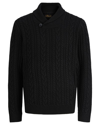 JACK & JONES JPRBLUCALLUM CABLE KNIT SHAWL NECK - 12299949 JACK & JONES JPRBLUCALLUM CABLE KNIT SHAWL NECK - 12299949