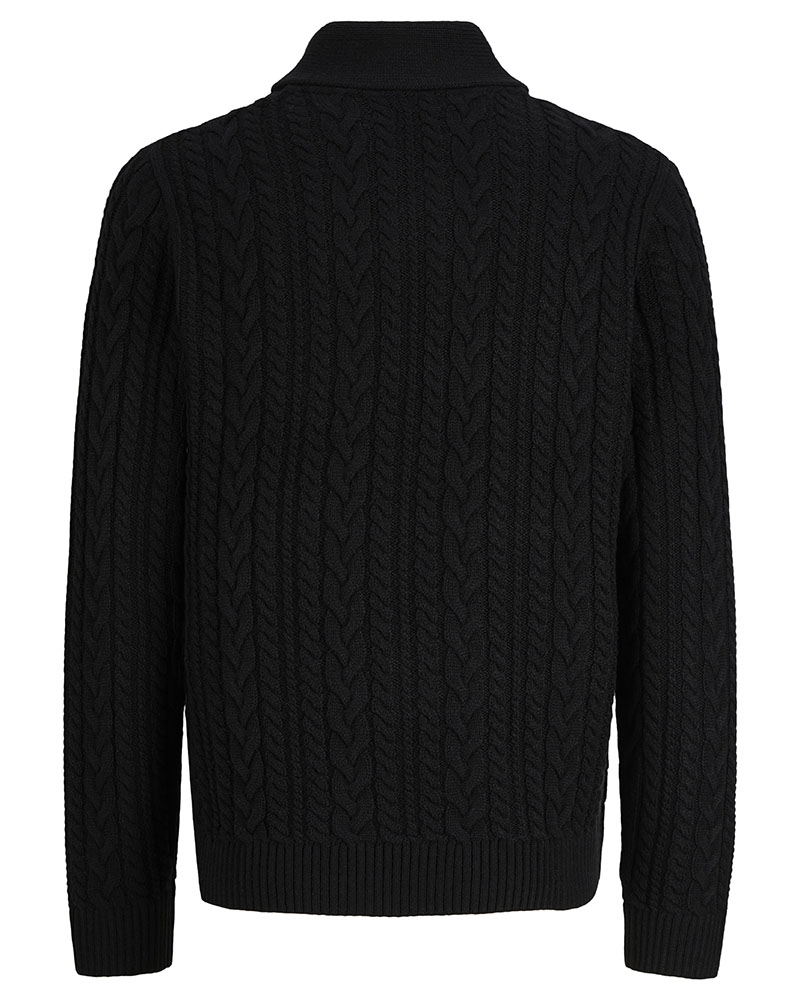 JACK & JONES JPRBLUCALLUM CABLE KNIT SHAWL NECK - 12299949 JACK & JONES JPRBLUCALLUM CABLE KNIT SHAWL NECK - 12299949