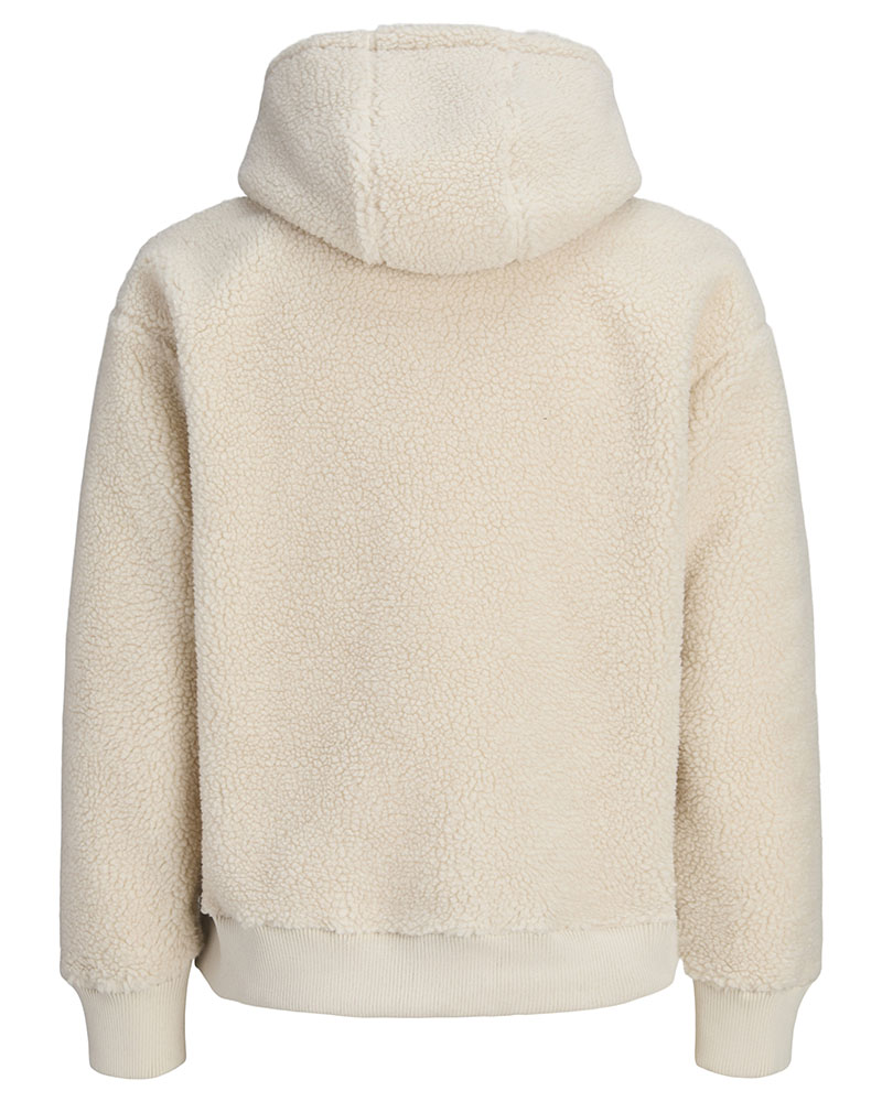 JACK & JONES JORNORREBRO EMB TEDDY SWEAT HOOD - 12300016