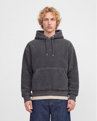 JACK & JONES JORNORREBRO EMB TEDDY SWEAT HOOD - 12300016