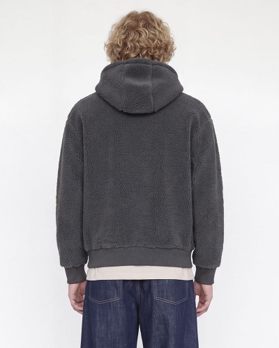 JACK & JONES JORNORREBRO EMB TEDDY SWEAT HOOD - 12300016