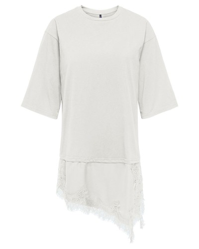 ONLY ONLMADELYN S/S LACE TOP JRS - 15384756