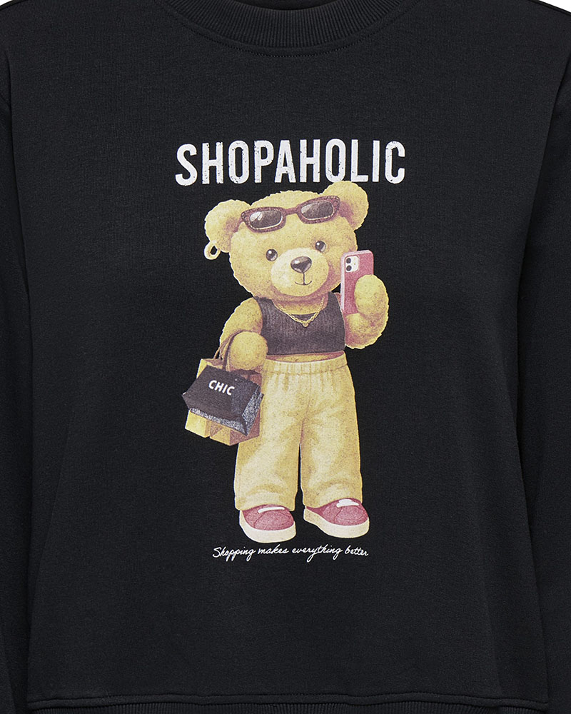 ONLY ONLBILA L/S BEAR O-NECK RS UB SWT - 15363143