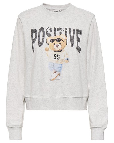 ONLY ONLBILA L/S BEAR O-NECK RS UB SWT - 15363143