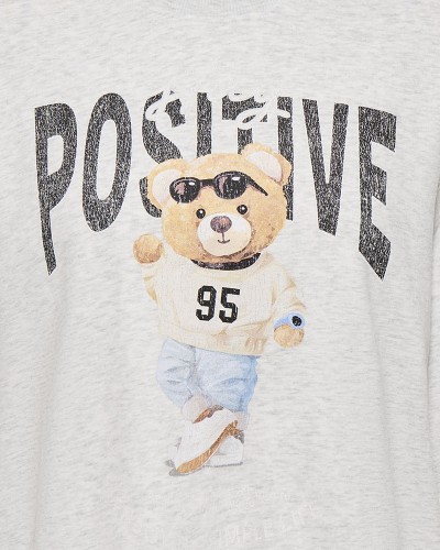 ONLY ONLBILA L/S BEAR O-NECK RS UB SWT - 15363143