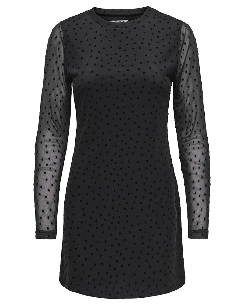 ONLY ONLNOVA L/S MESH SHORT DRESS WVN - 15380361