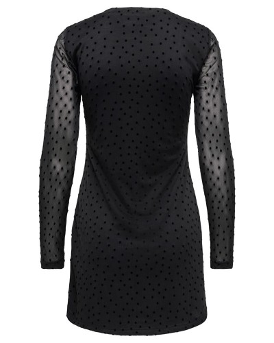 ONLY ONLNOVA L/S MESH SHORT DRESS WVN - 15380361