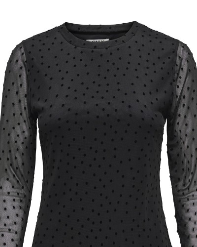 ONLY ONLNOVA L/S MESH SHORT DRESS WVN - 15380361