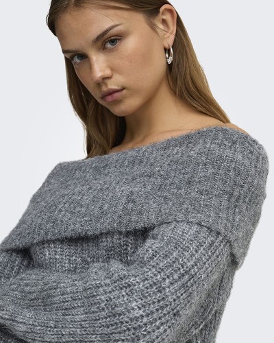 ONLY ONLMAGGIE LS OFF SHOULDER KNT - 15381393