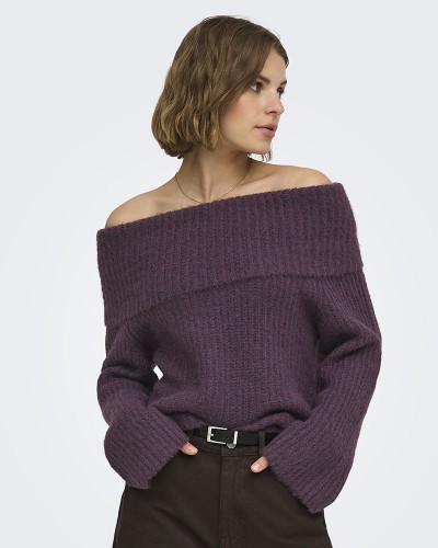 ONLY ONLMAGGIE LS OFF SHOULDER KNT - 15381393