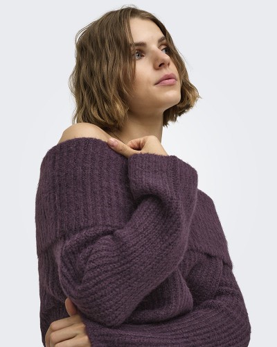 ONLY ONLMAGGIE LS OFF SHOULDER KNT - 15381393