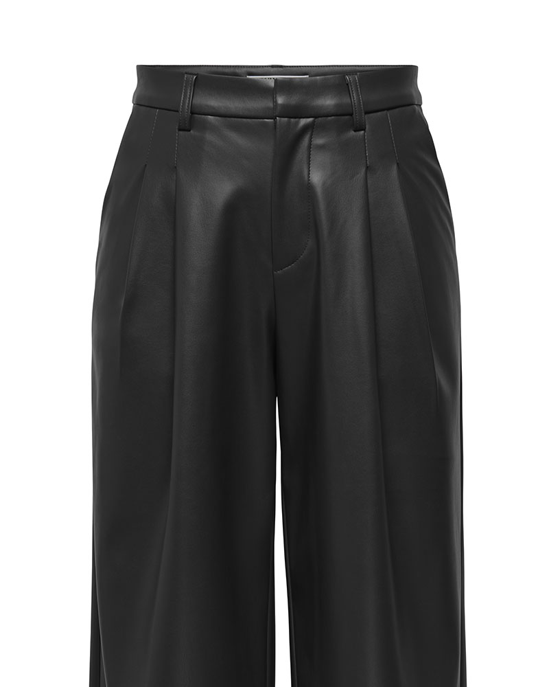 ONLY ONLNIELLA HW FAUX LEATHER WIDE PANT PNT - 15378766 ONLY ONLNIELLA HW FAUX LEATHER WIDE PANT PNT - 15378766