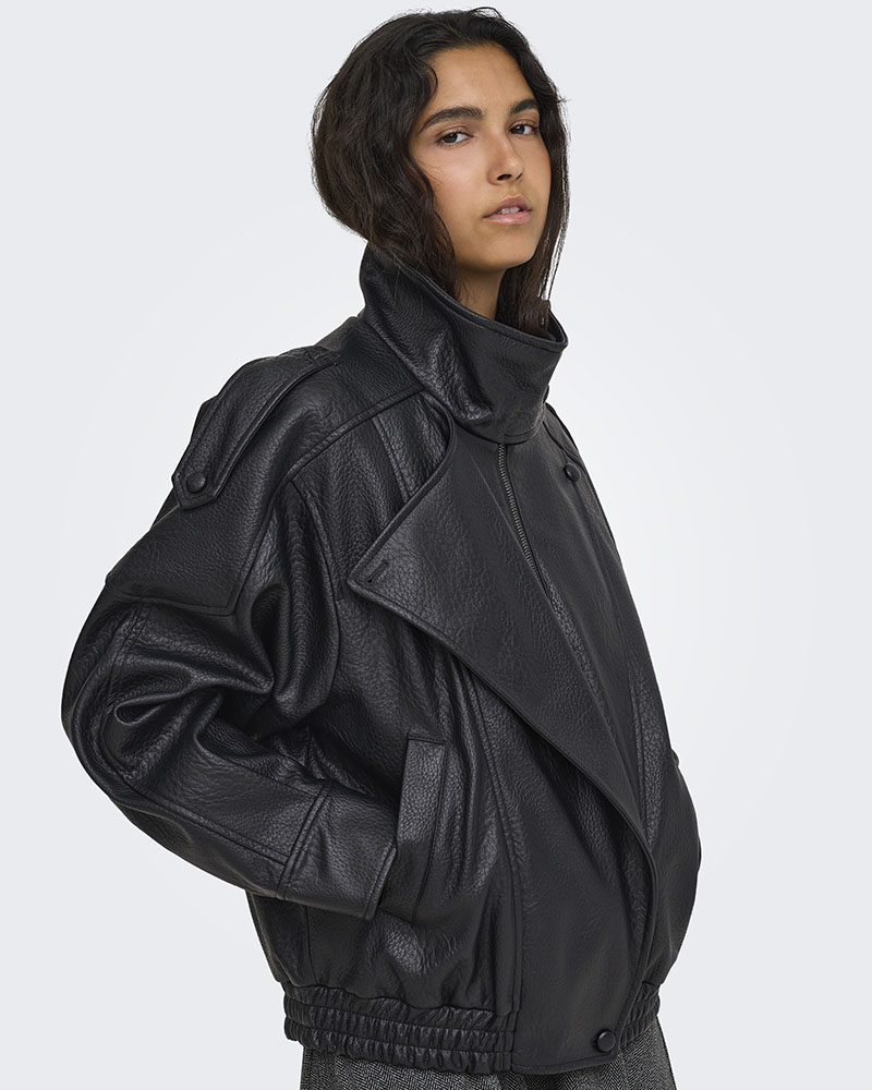 ONLY ONLVANI L/S FAUX LEATHER JACKET PNT - 15380880 ONLY ONLVANI L/S FAUX LEATHER JACKET PNT - 15380880