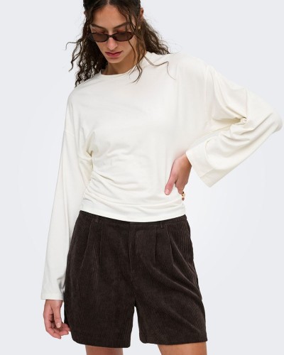 ONLY ONLAGATE HW CORD PLEAT SHORTS PNT - 15379198 ONLY ONLAGATE HW CORD PLEAT SHORTS PNT - 15379198