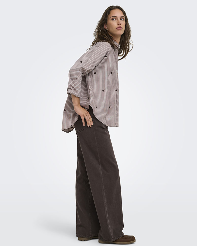ONLY ONLNEW LINA GRACE STR EMB SHIRT NOOS WVN - 15344336