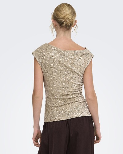 ONLY ONLNOXLEY SL SEQUIN TOP WVN - 15383400 ONLY ONLNOXLEY SL SEQUIN TOP WVN - 15383400