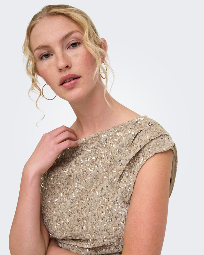 ONLY ONLNOXLEY SL SEQUIN TOP WVN - 15383400 ONLY ONLNOXLEY SL SEQUIN TOP WVN - 15383400