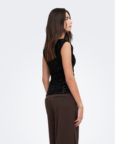 ONLY ONLNOXLEY SL SEQUIN TOP WVN - 15383400 ONLY ONLNOXLEY SL SEQUIN TOP WVN - 15383400