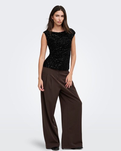 ONLY ONLNOXLEY SL SEQUIN TOP WVN - 15383400 ONLY ONLNOXLEY SL SEQUIN TOP WVN - 15383400