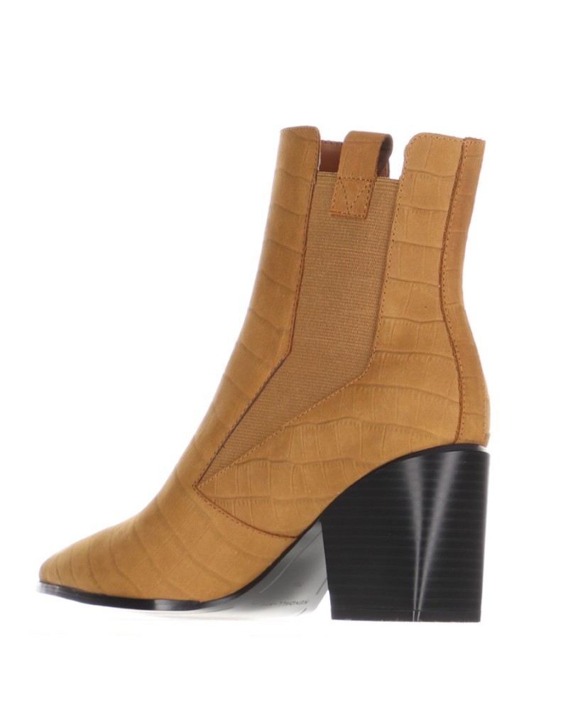 KENDALL +  KYLIE K&K SHOES FINIGAN CROCO-78540  CAMEL - FINIGAN CROCO-78540